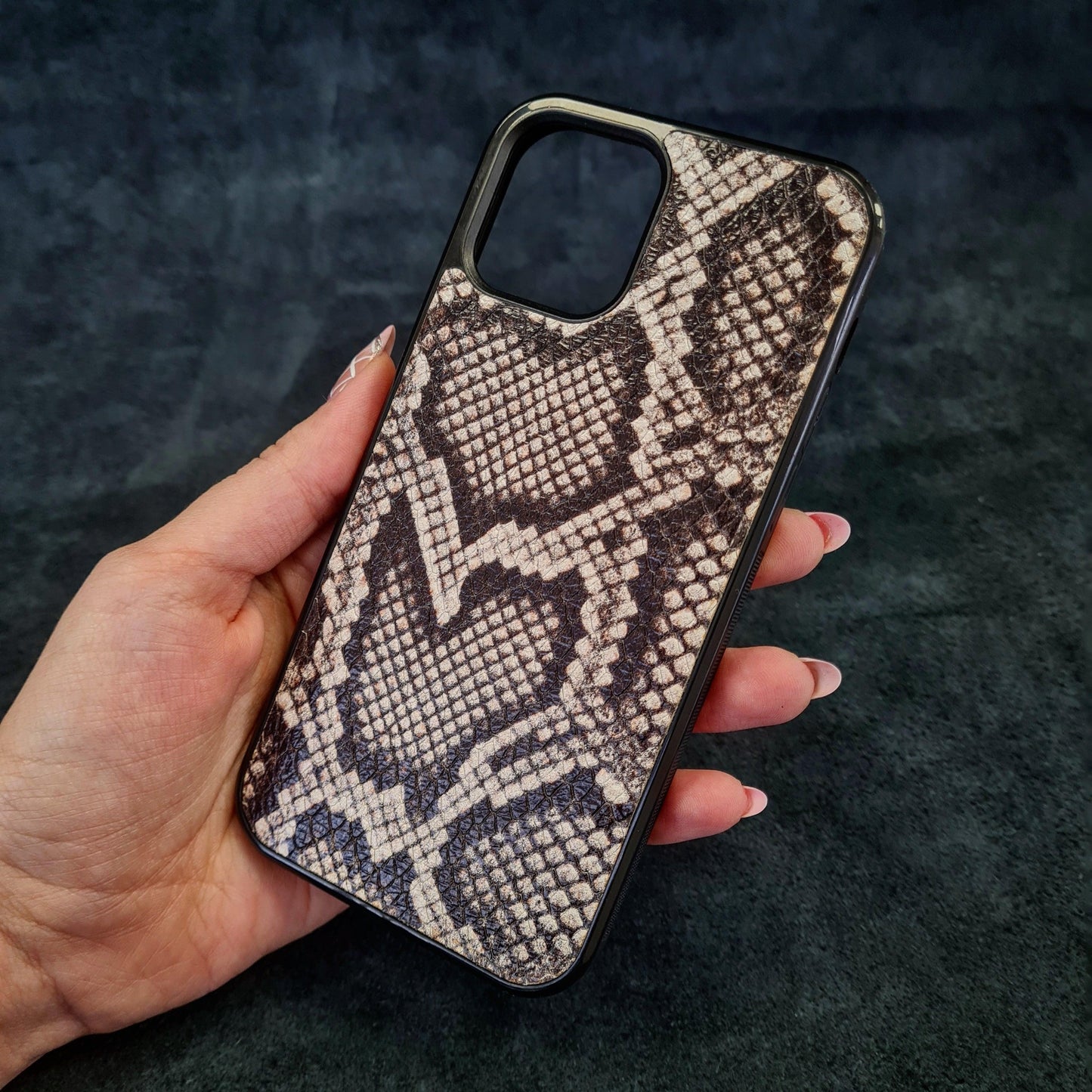 Bestia "Rock Python" Leather Phone Case