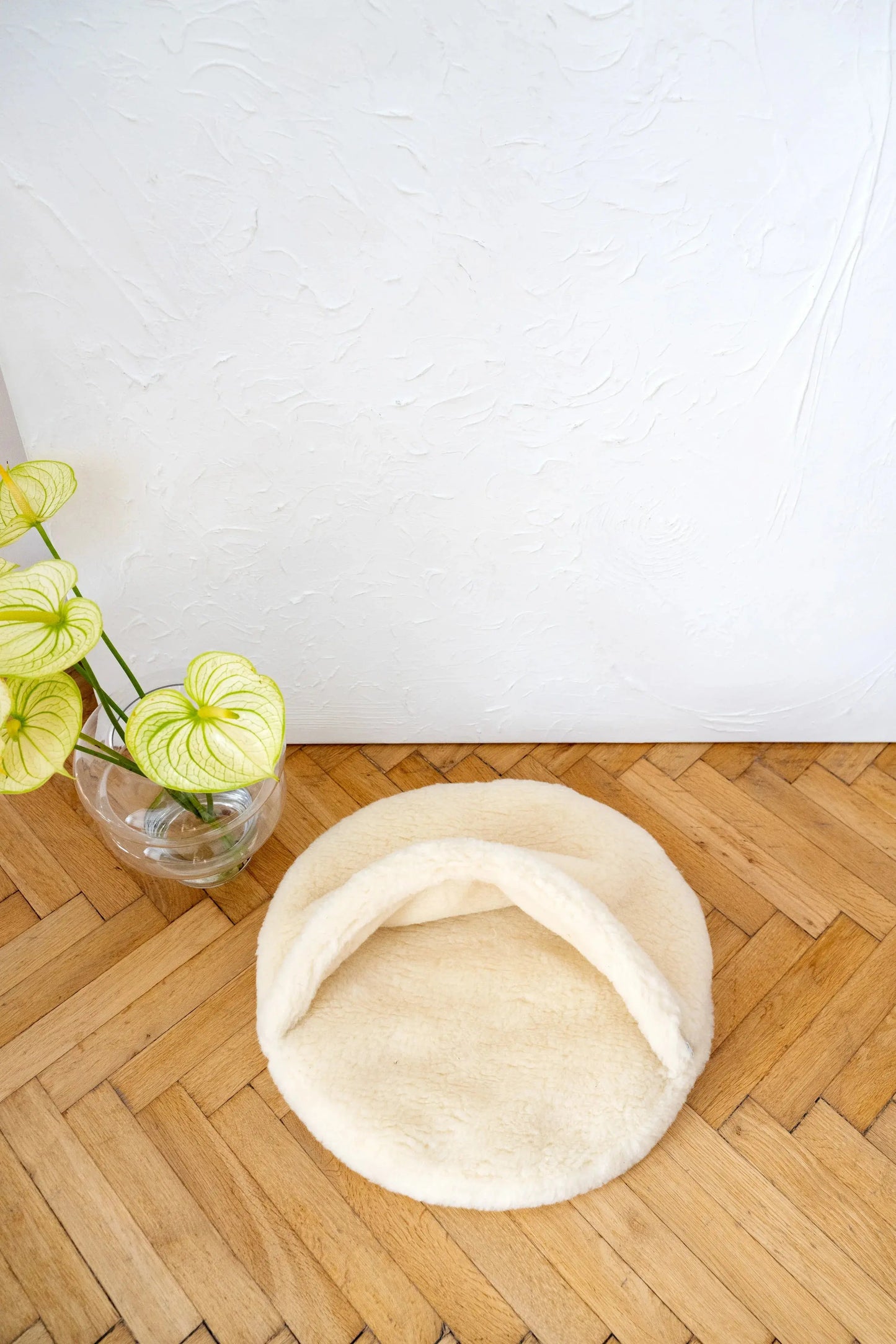 Natural Wool Pet Cave - White Mellow Pet Store
