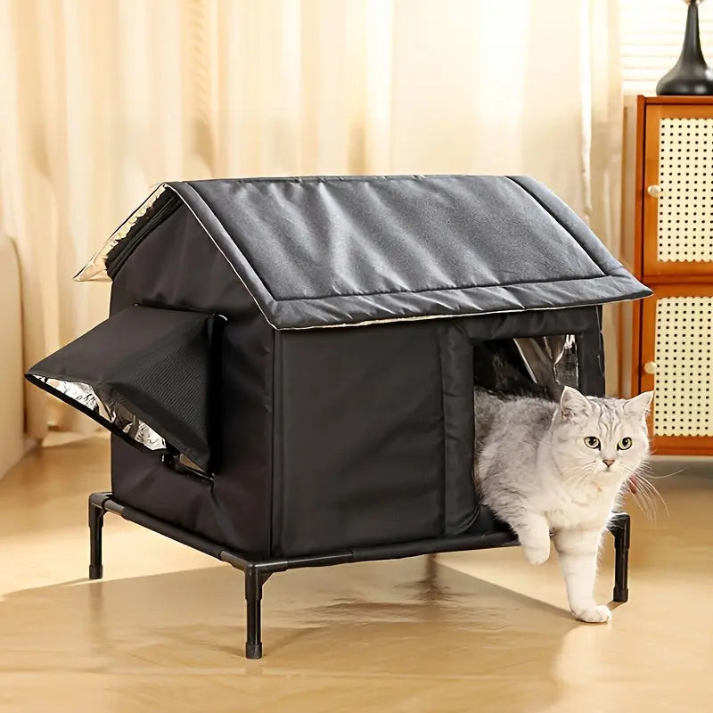 Four Seasons Outdoor Cat Shelter with Ice Box TM
