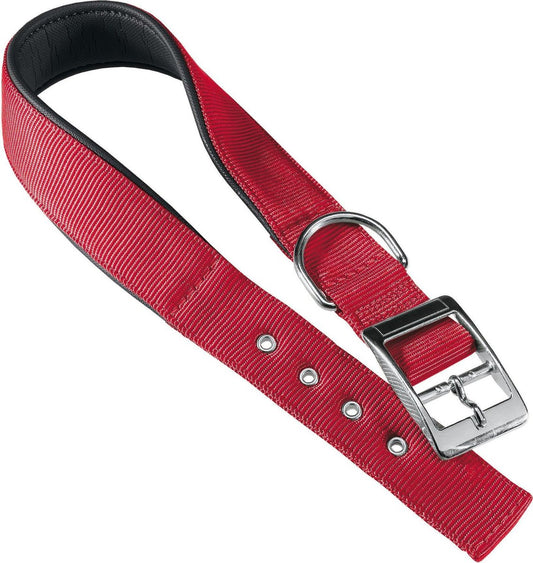 Ferplast Daytona Hondenhalsband 45x2,5 Cm Staal Nylon Rood Voor Actieve Honden En Wandelingen