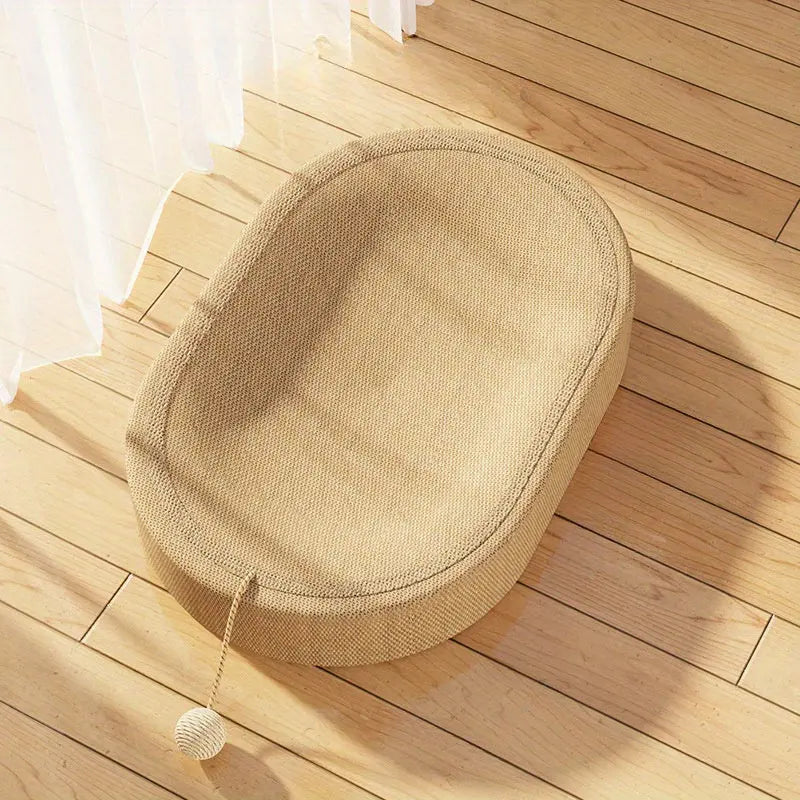 Ivory Cat Scratching Board and Bed Combo TM