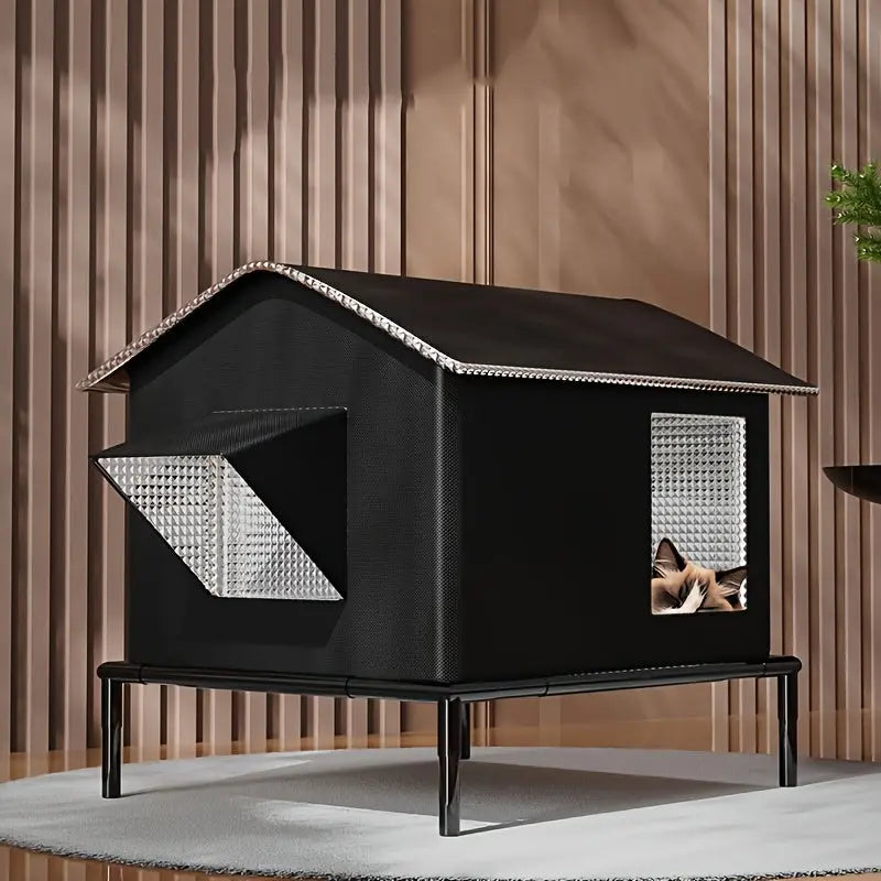 Four Seasons Outdoor Cat Shelter with Ice Box TM