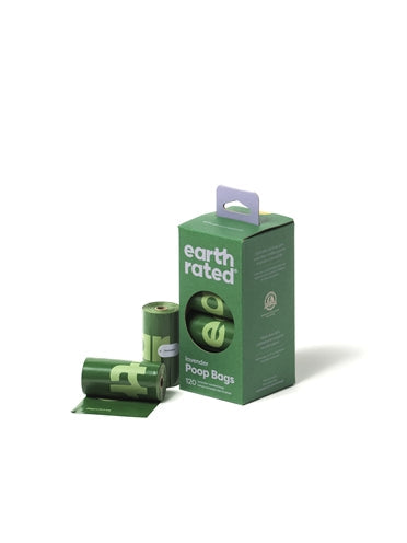 Earth rated poop bags lavender recycled