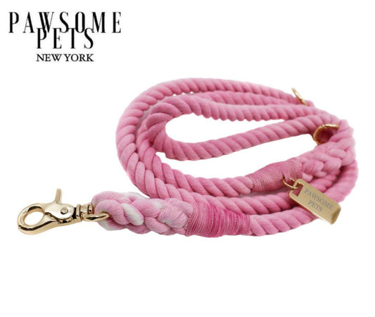 Pawsome Touwriem Pink Lady Voor Honden Met Sterk 100 Procent Katoen En Luxe Hardware