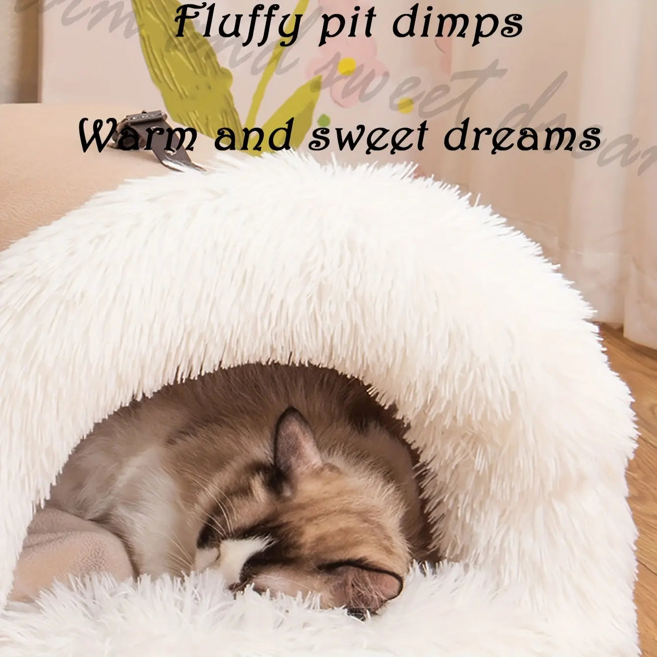 Warm Plush Cat Nest Bed for Winter Comfort TM