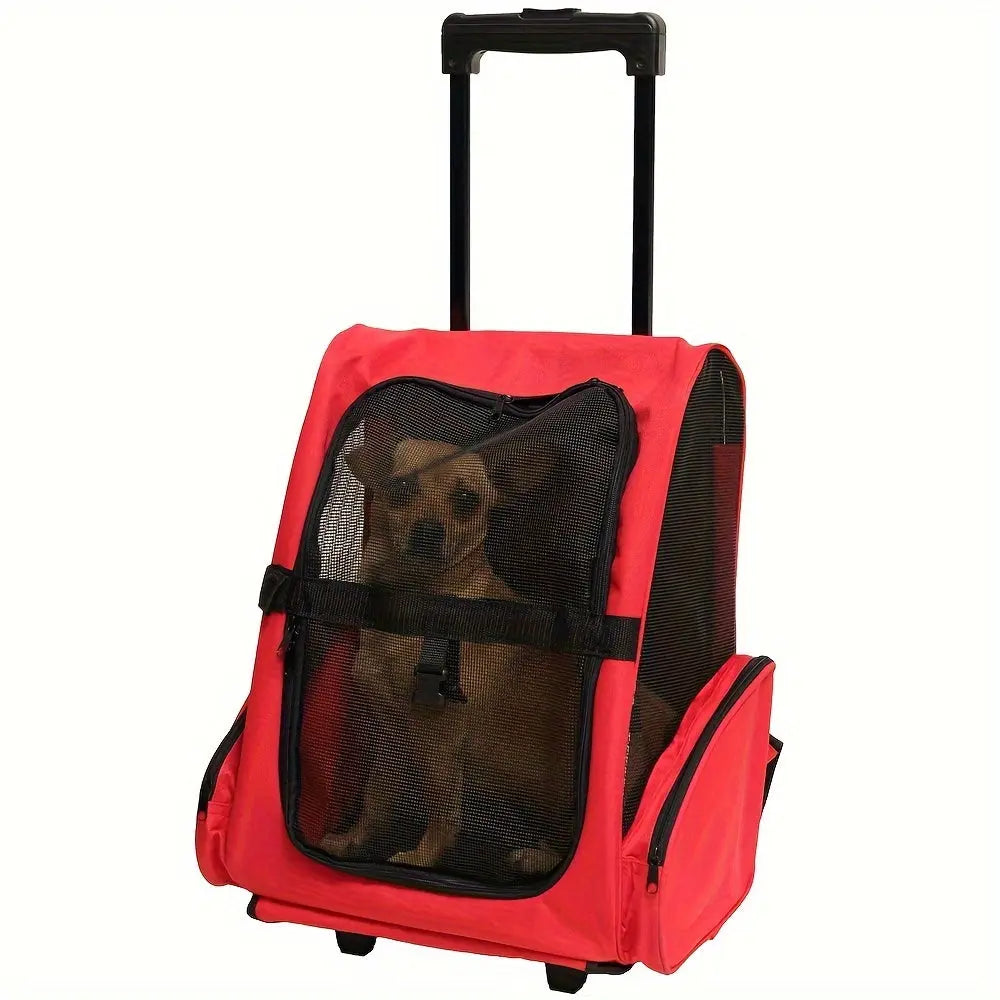Multi-Purpose Pet Bag Foldable Travel Carrier with Wheels TM