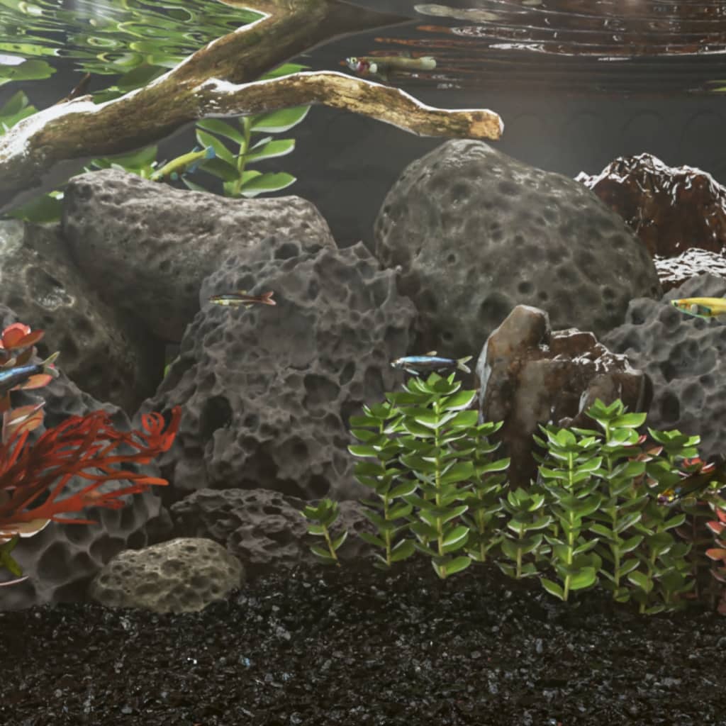 VidaXL lava stones 25 kg 10-30 cm black