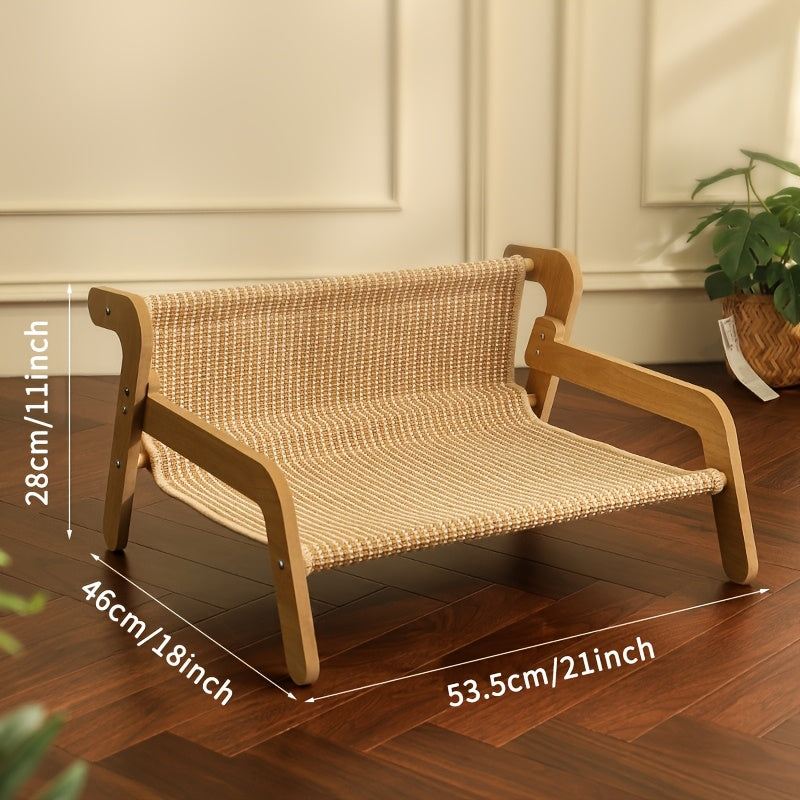 Cat Scratcher Hammock Linen Lounge Chair TM