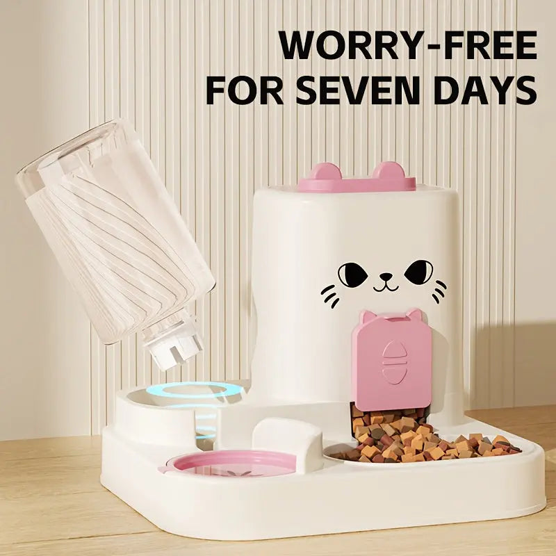 Automatic Cat Feeder And Water Dispenser Set LPT