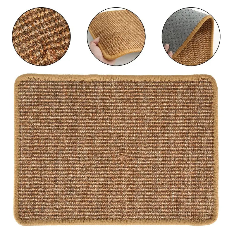Premium Natural Sisal Cat Scratcher Mat: Durable Protection for Your Furniture CAN