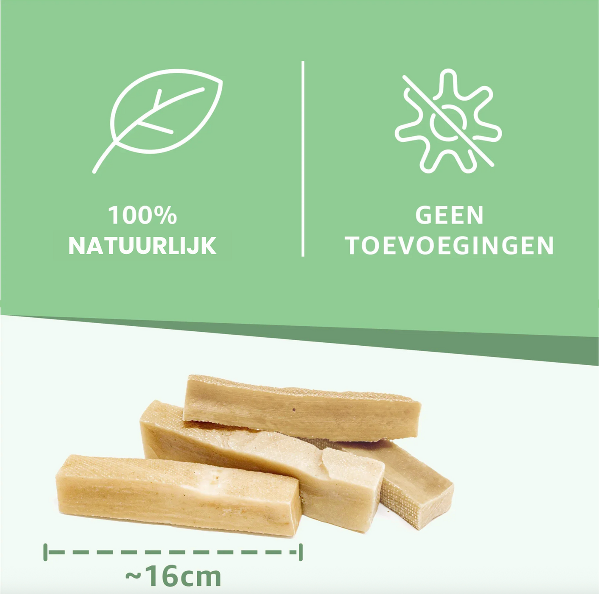 Yakstaven XL Natuurlijke Honden Snack Uit Himalaya Voor Grote Kauwers Lang Kauwplezier Woef Woef Snacks