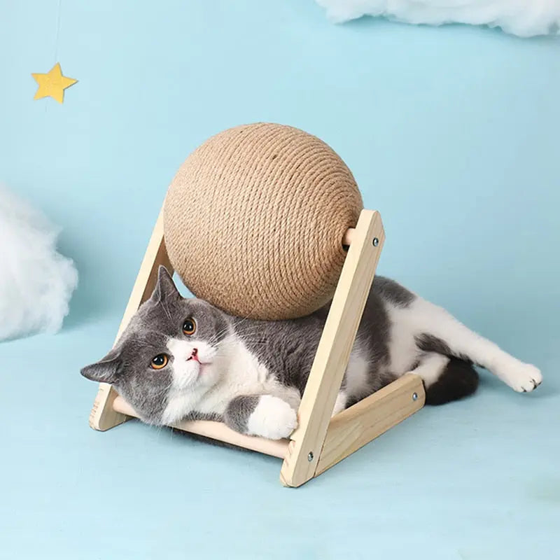Cat Scratching Ball Toy Kitten Sisal Rope Ball Board Grinding Paws Toys Cats Scratcher Wear-resistant Pet Furniture supplies CAN