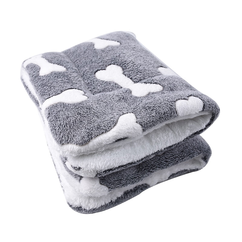 Haustierdecke Hundebett Katzenmatte Flanell Verdickte Accessoires Halten warm im Winter Schlafend für Sofakissen Heimteppichbedarf