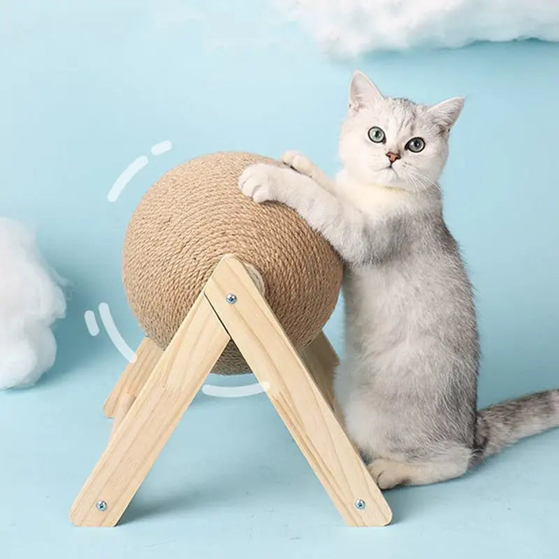 Cat Scratching Ball Toy Kitten Sisal Rope Ball Board Grinding Paws Toys Cats Scratcher Wear-resistant Pet Furniture supplies CAN