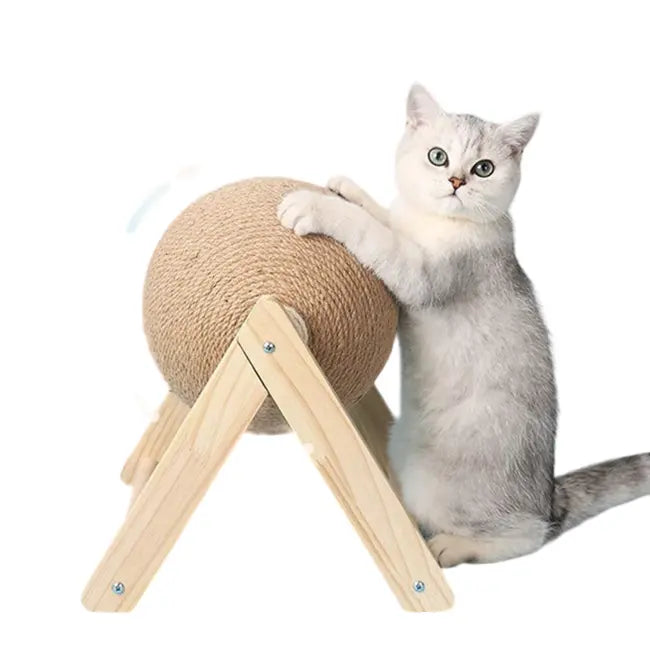 Cat Scratching Ball Toy Kitten Sisal Rope Ball Board Grinding Paws Toys Cats Scratcher Wear-resistant Pet Furniture supplies CAN
