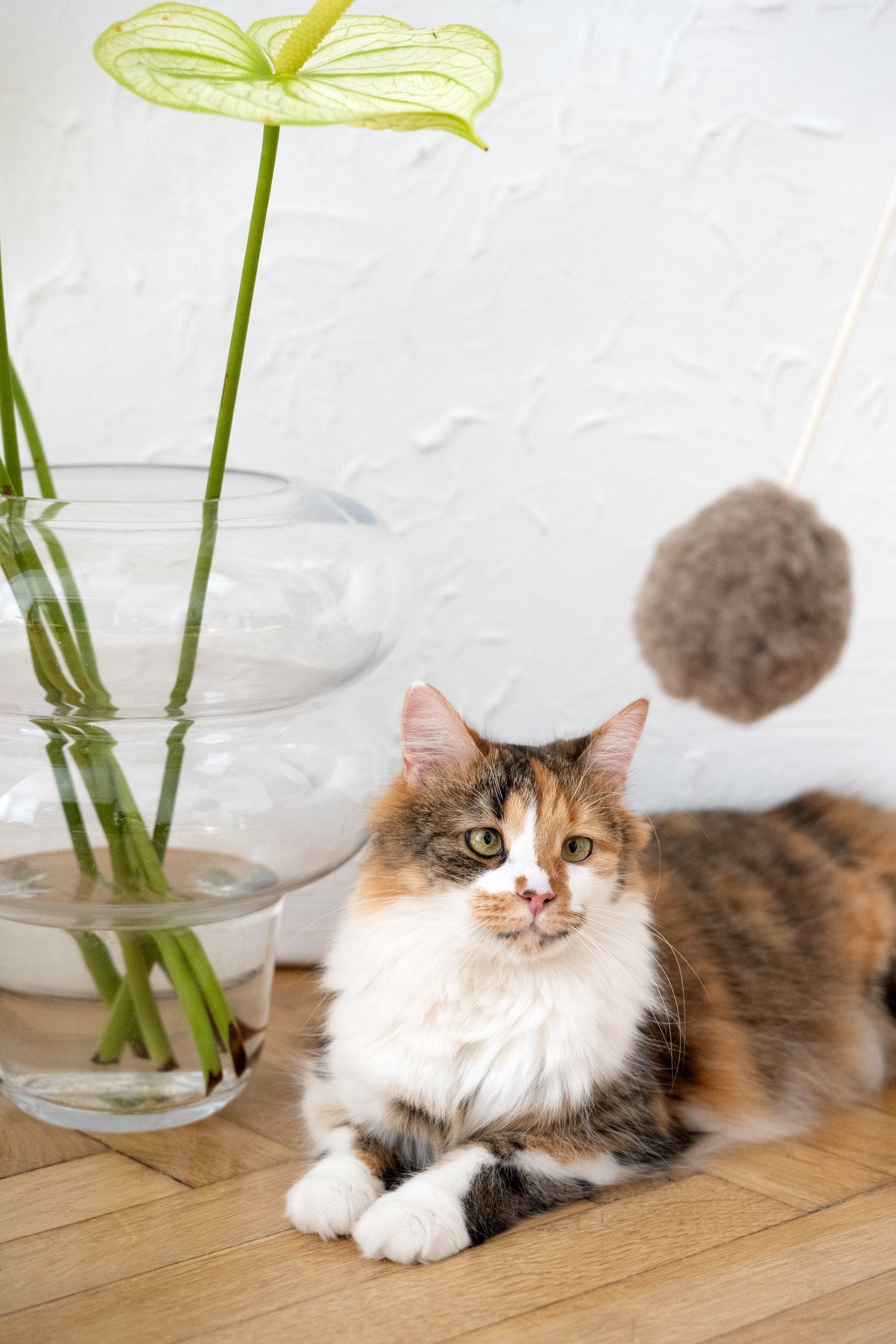 Natural Sheepskin Cat Toy: Ball Mellow Pet Store