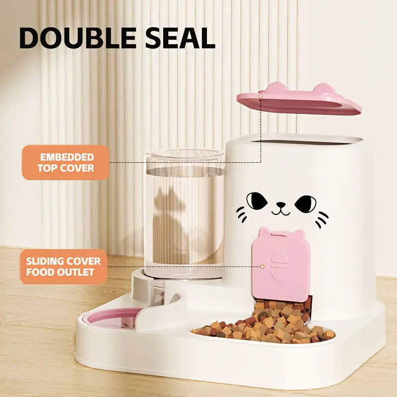 Automatic Cat Feeder And Water Dispenser Set LPT