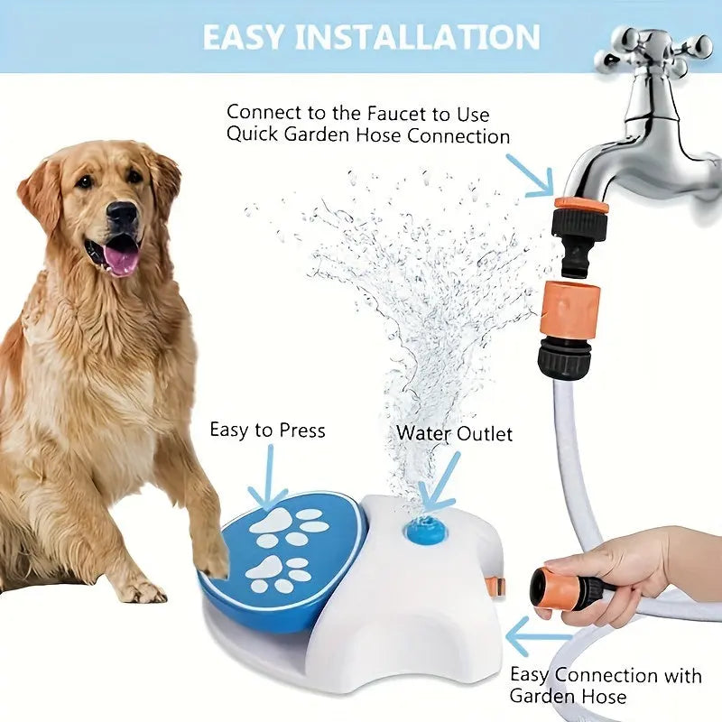 Pet Step-On Outdoor Water Fountain Toy TM