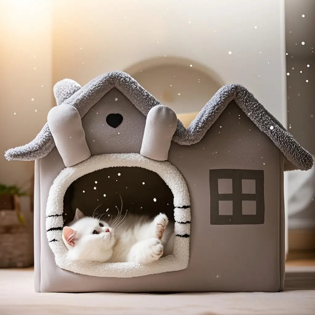 Classic Soft Cat House Bed for Small Pets TM