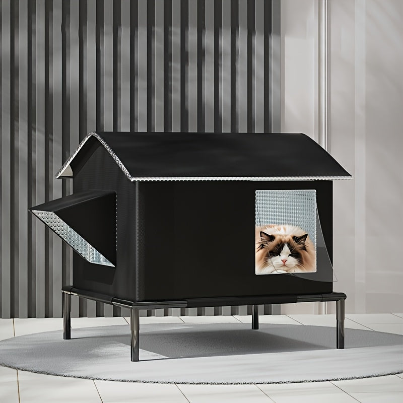 Four Seasons Outdoor Cat Shelter with Ice Box TM