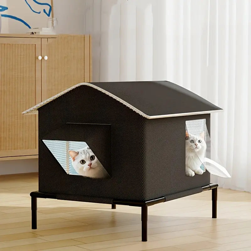 Four Seasons Outdoor Cat Shelter with Ice Box TM