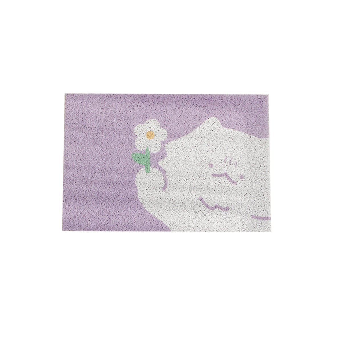 Floral PVC Coil Cat Litter Trapping Mat Meoof