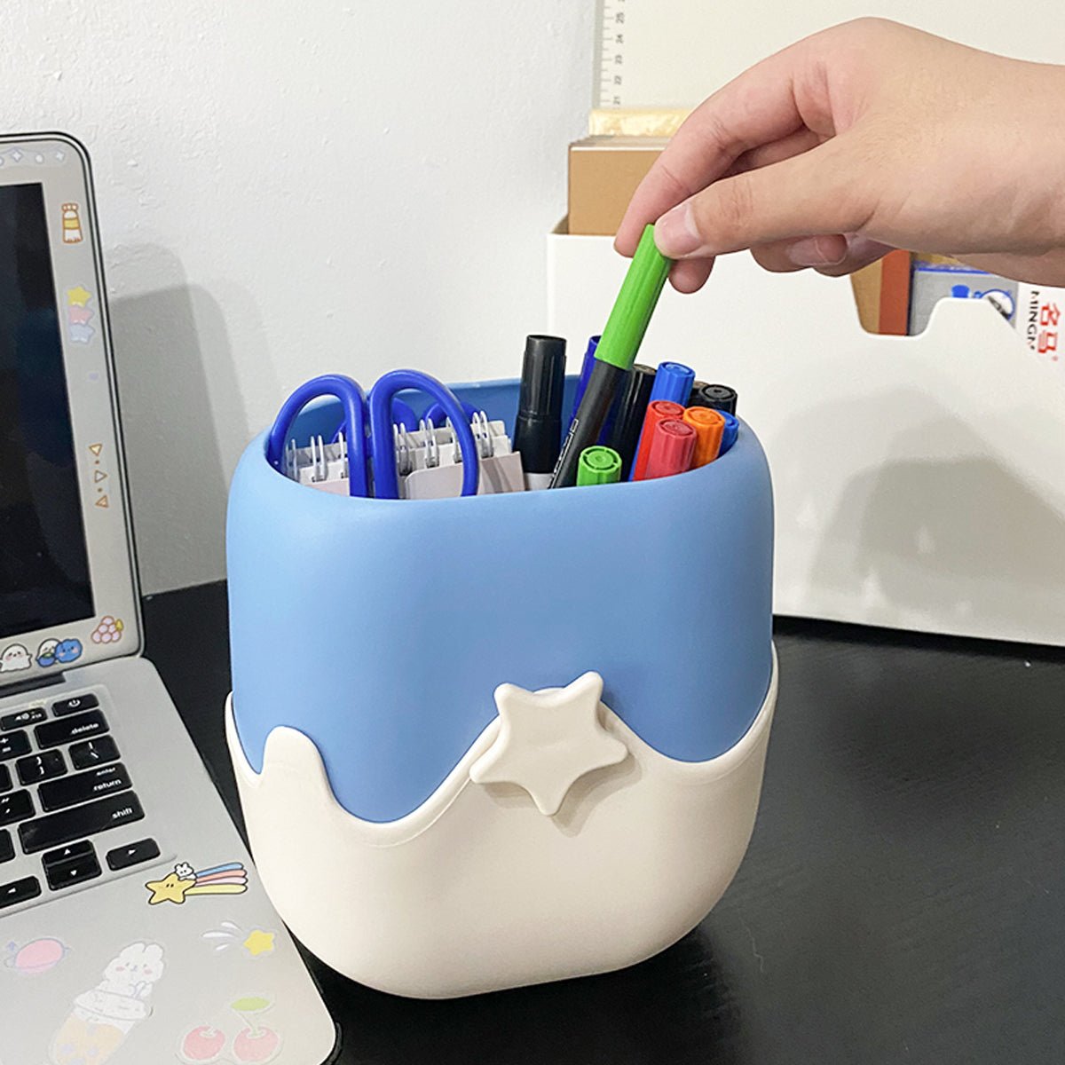 Ice Cream Blue Cat Litter Scoop Set Tiny Pet