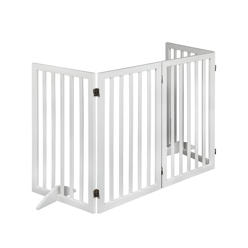 PaWz Wooden Pet Gate Dog Fence Safety White 800x 3MM IDropship