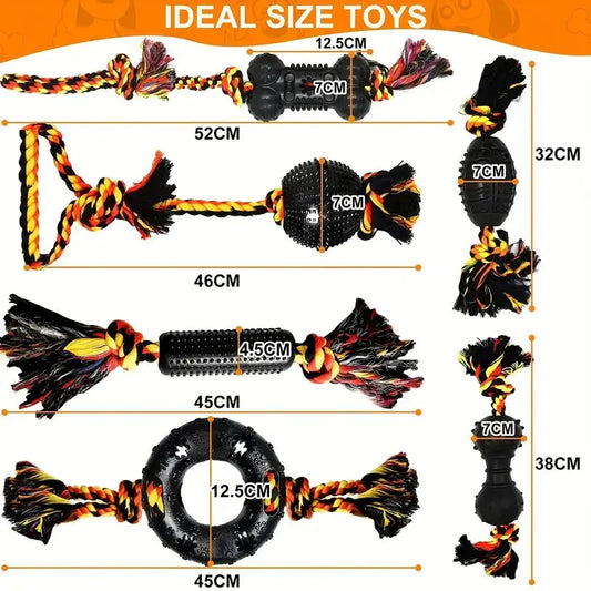 Dog Chew Toys for Small Breeds Rubber (6pcs) LPT