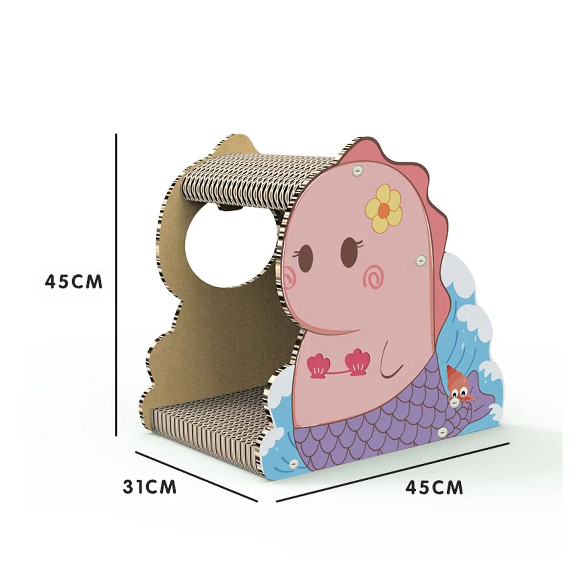 Little Dinosaur Pink Cat Scratching Board Tiny Pet