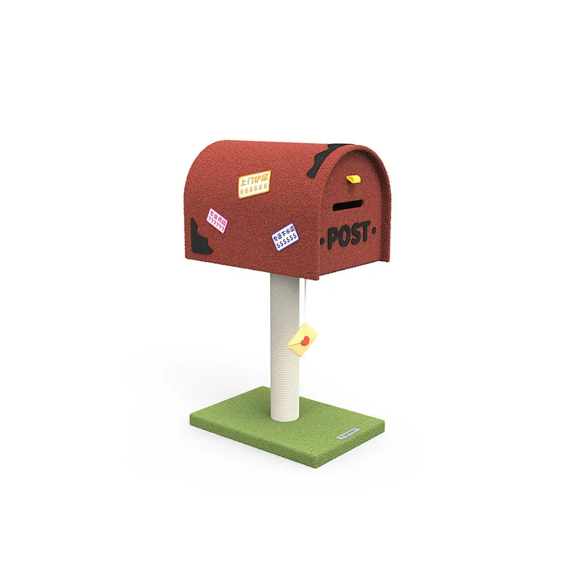 Mailbox Red Climbing Frame Cat Tree Tiny Pet