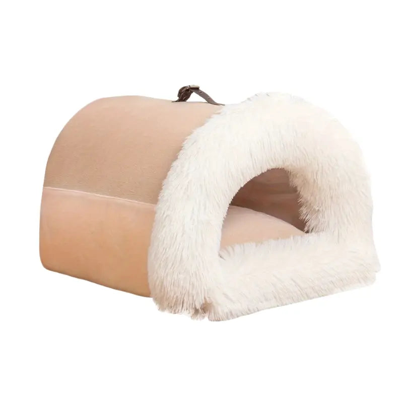 Warm Plush Cat Nest Bed for Winter Comfort LPT