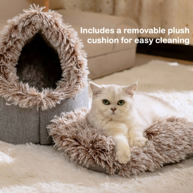 Donut Plush Cat Bed Cozy Cradle Nest LPT