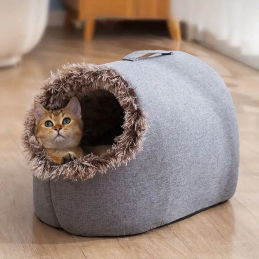 Donut Plush Cat Bed Cozy Cradle Nest LPT