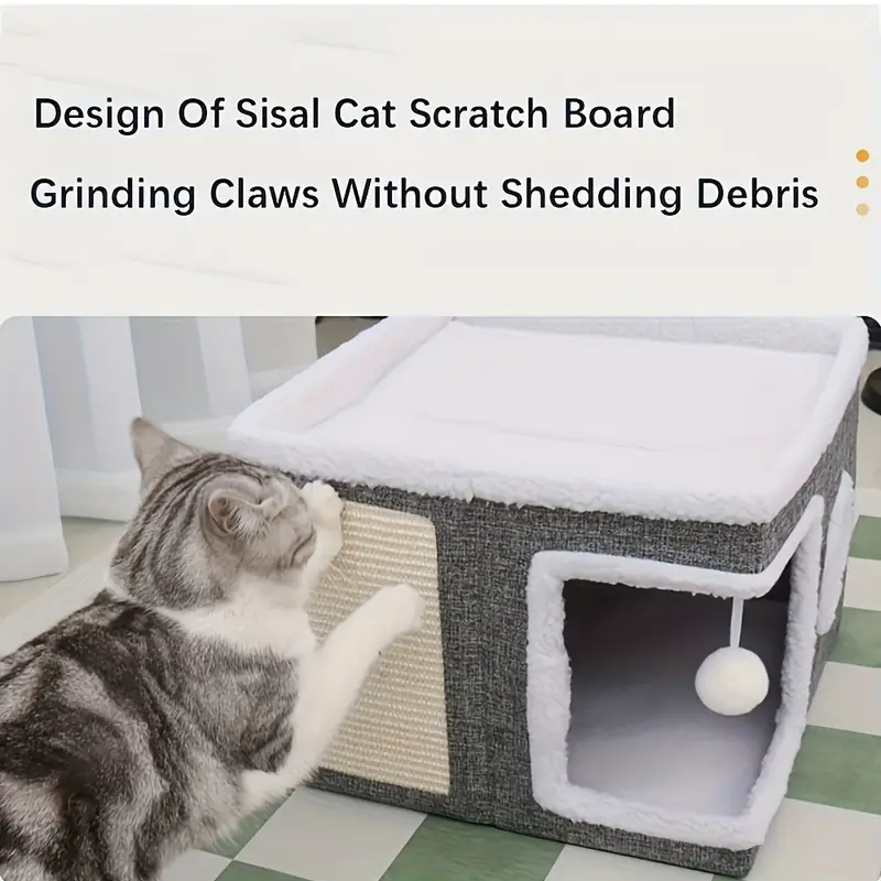 Double-Layer Cat Bed Cave Sofa TM