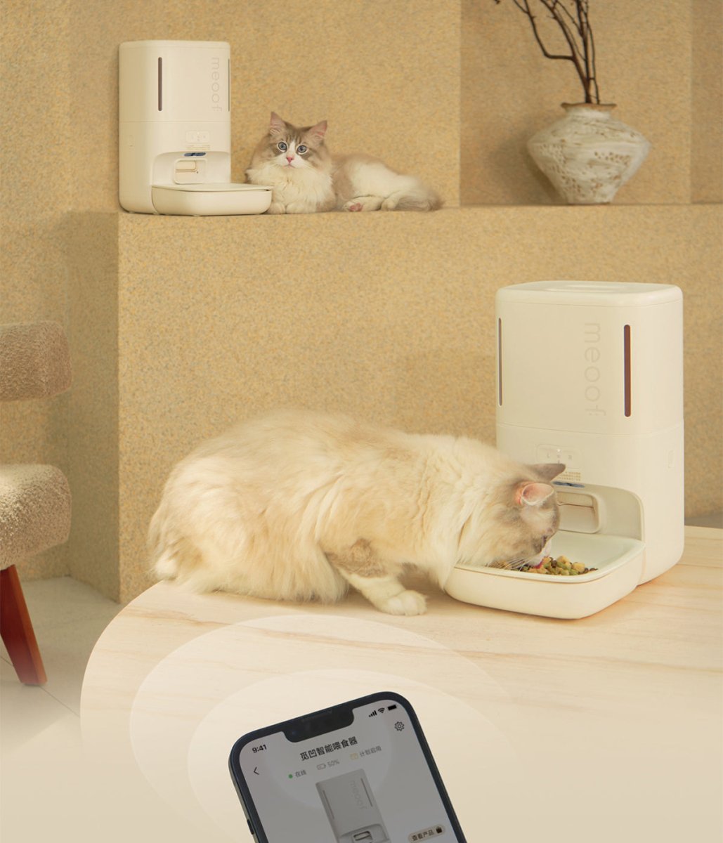 Smart Privacy Camera Automatic Pet Feeder Meoof